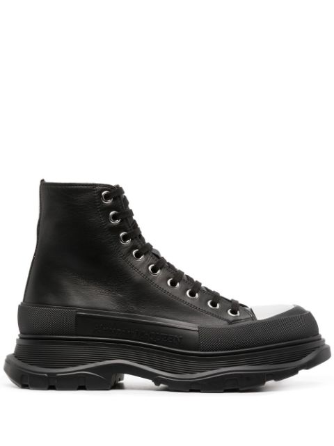 Alexander McQueen - Tread Slick lace-up boots