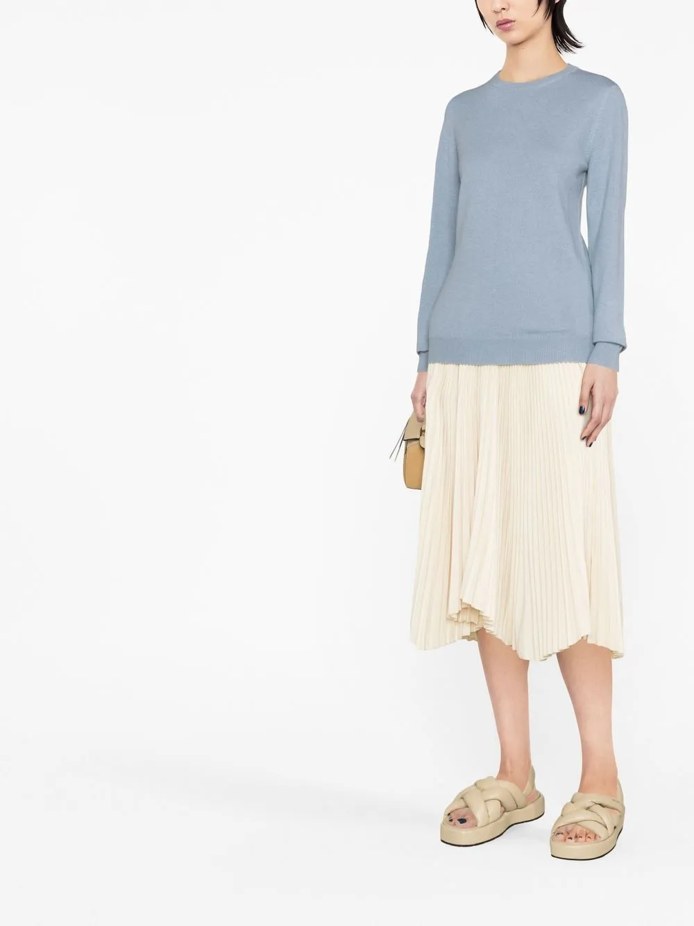 Brunello Cucinelli Trui met ronde hals - Blauw