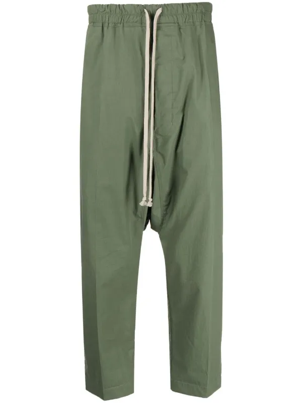 Rick Owens Drawstring Cropped Trousers - Farfetch