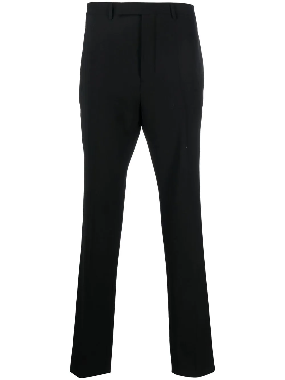 Rick Owens Pressed-crease Detail Trousers In Black