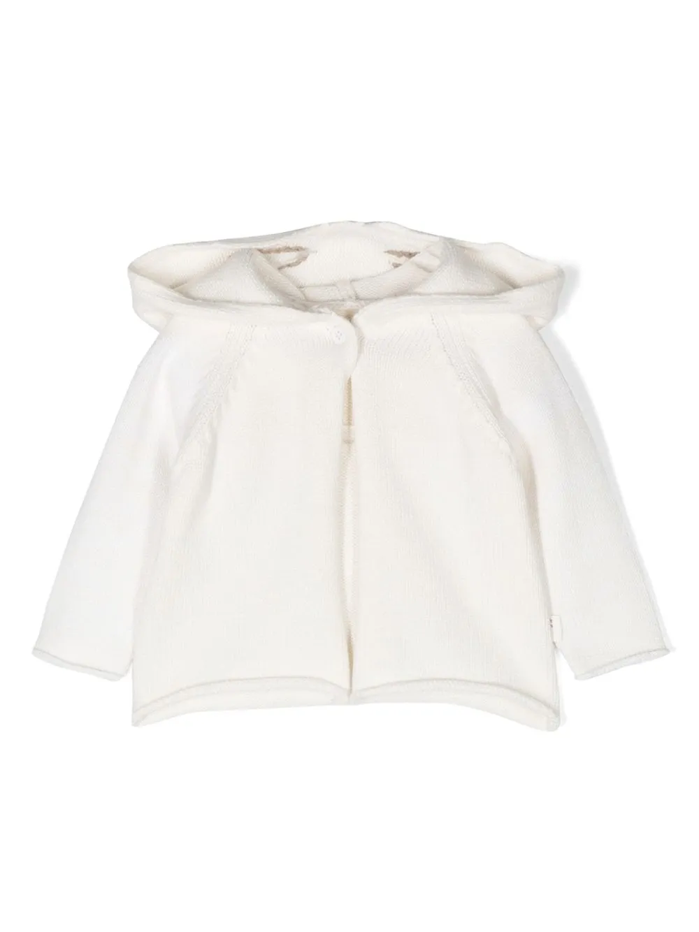 

TEDDY & MINOU hooded knitted cotton cardigan - White