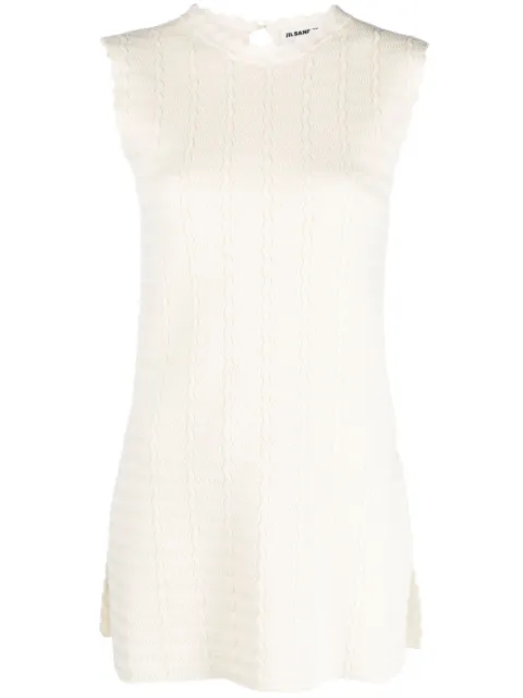 Jil Sander sleeveless knitted top