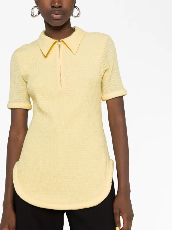 Jil Sander ハーフジップ ポロシャツ | イエロー | FARFETCH JP