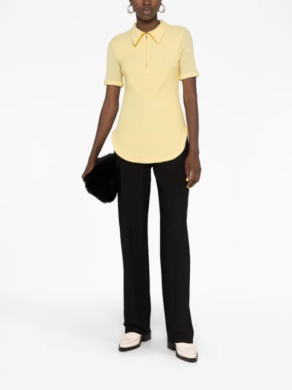 Jil Sander ハーフジップ ポロシャツ | イエロー | FARFETCH JP
