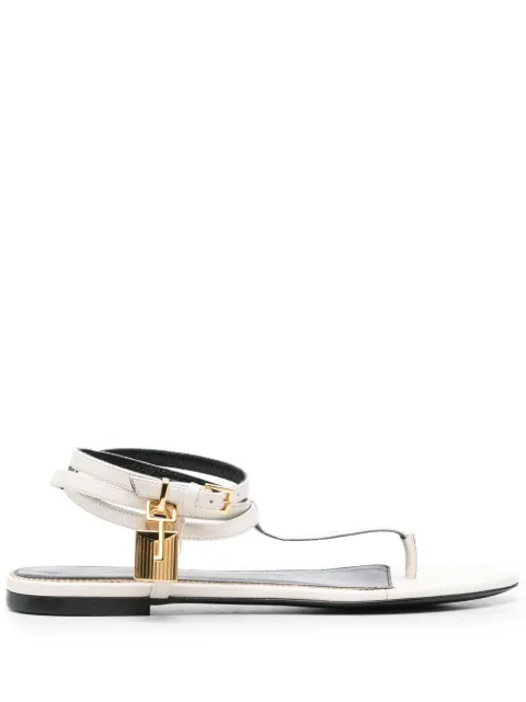 TOM FORD Padlock flat sandals