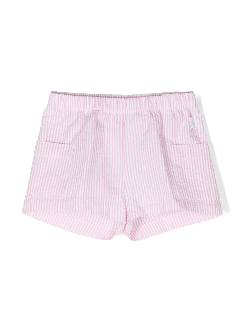 

Il Gufo vertical-stripe pattern shorts - Pink