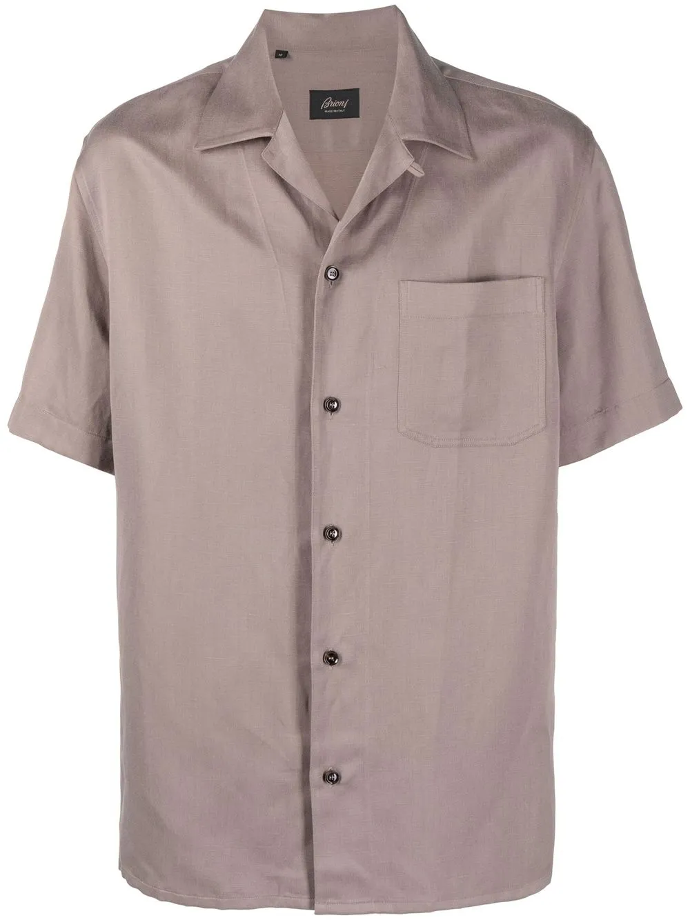 

Brioni short-sleeved button-up shirt - Neutrals