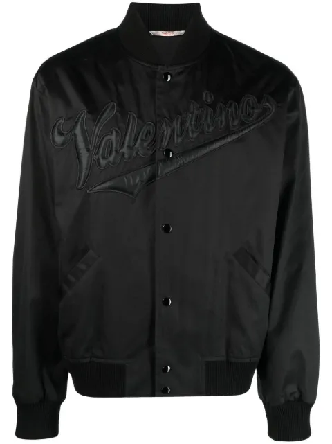 Valentino Garavani raised-logo bomber jacket