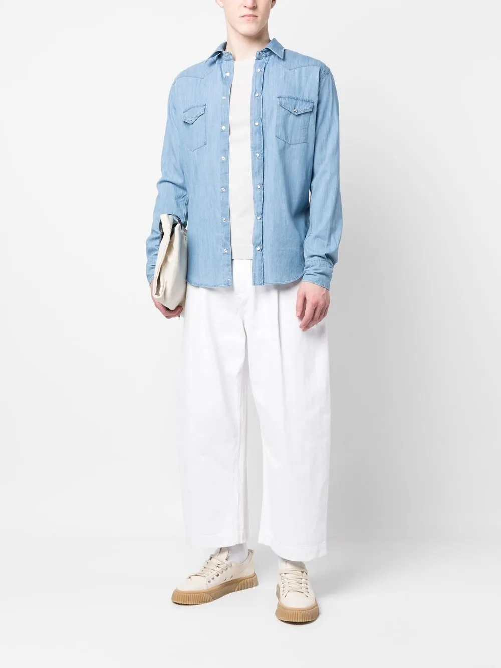 Drumohr Denim overhemd - Blauw