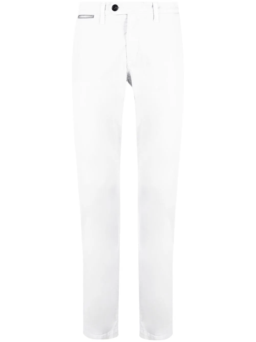 

Eleventy pantalones rectos con tiro bajo - Blanco