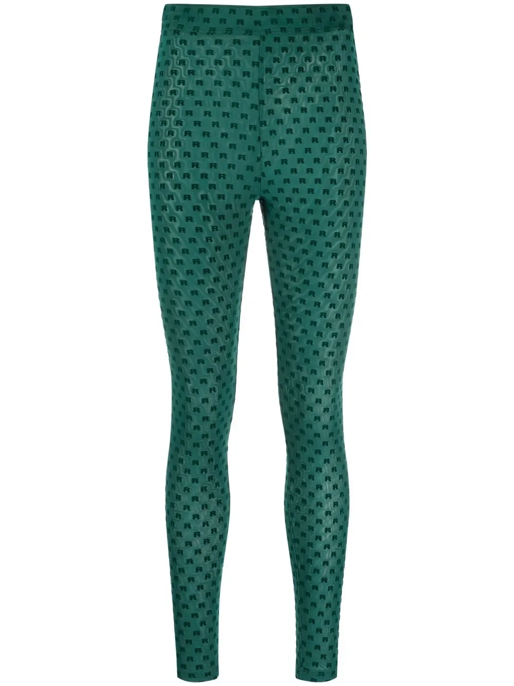 

ROTATE monogram-print recycled polyester leggings - Green