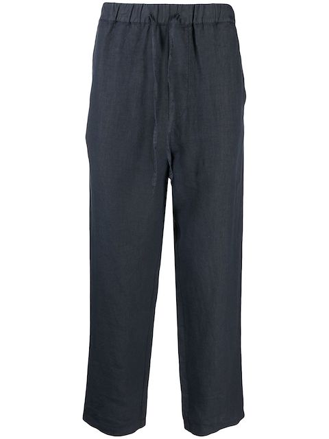 120% Lino drawstring linen trousers