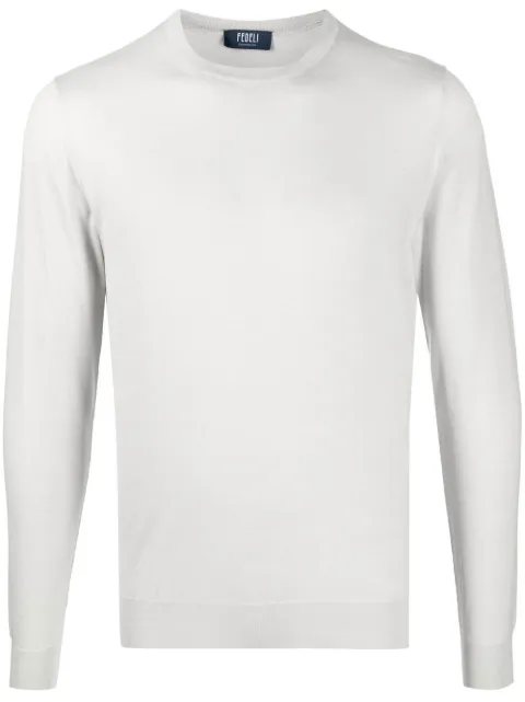 Fedeli ribbed crew neck jumper