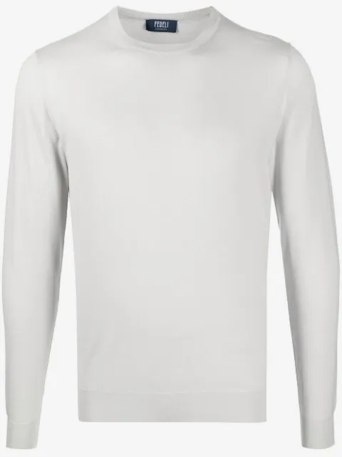 Fedeli ribbed crew neck jumper