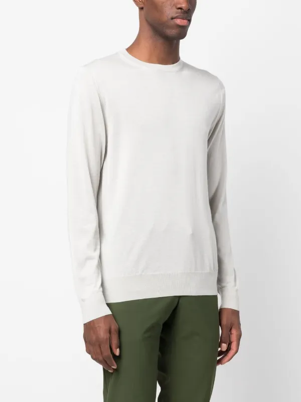 FEDELI ベージュ クルーネックセーター Fedeli クルーネック セーター | グレー | FARFETCH JP