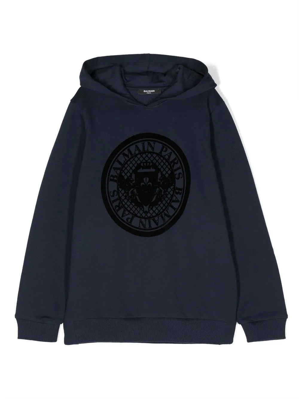 

Balmain Kids hoodie con logo estampado - Azul