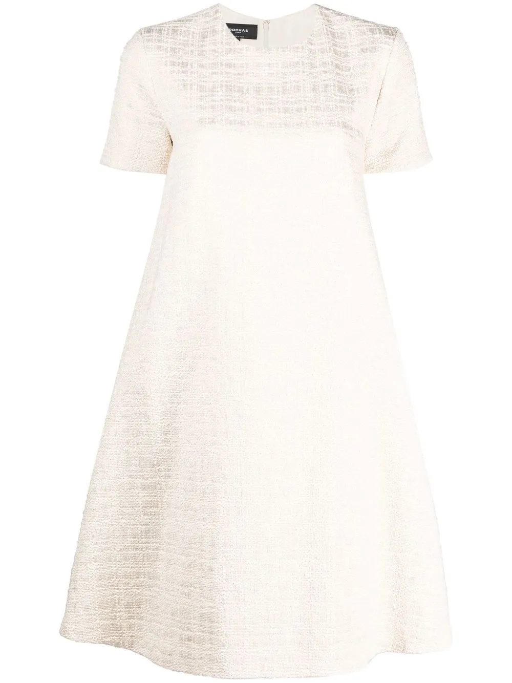 

Rochas flared mini dress - Neutrals