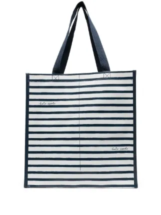 Kate spade striped canvas tote hot sale