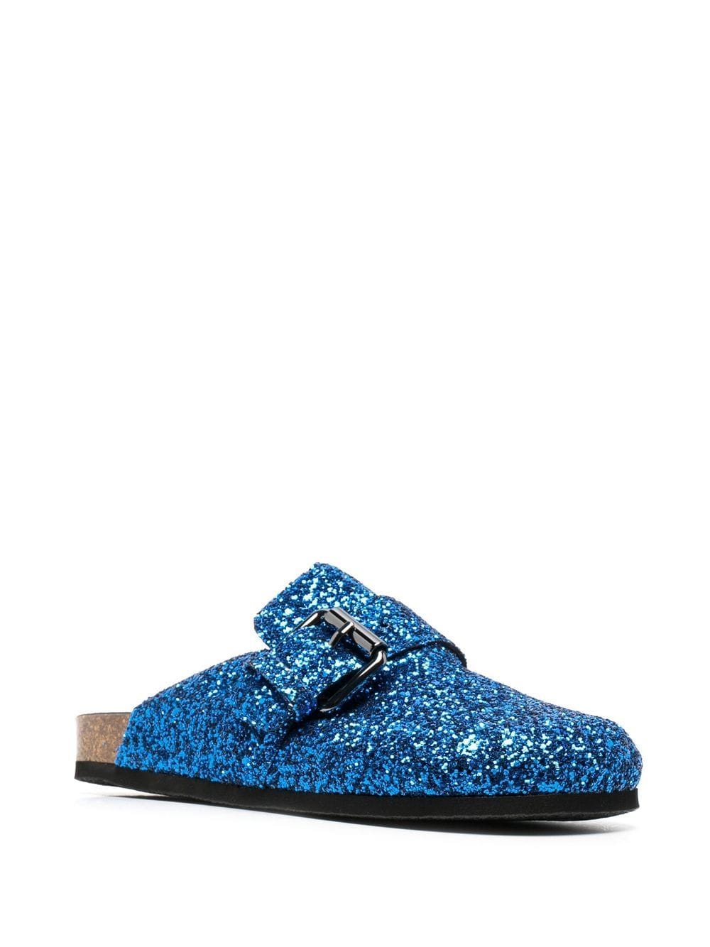 Shop Philosophy Di Lorenzo Serafini Glitter-detail Sandals In Blau