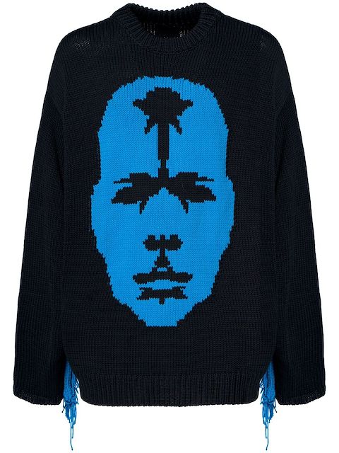 A BETTER MISTAKE Introspection fringed jumper
