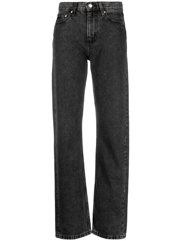 Calvin Klein Jeans high-rise straight-leg Jeans - Farfetch
