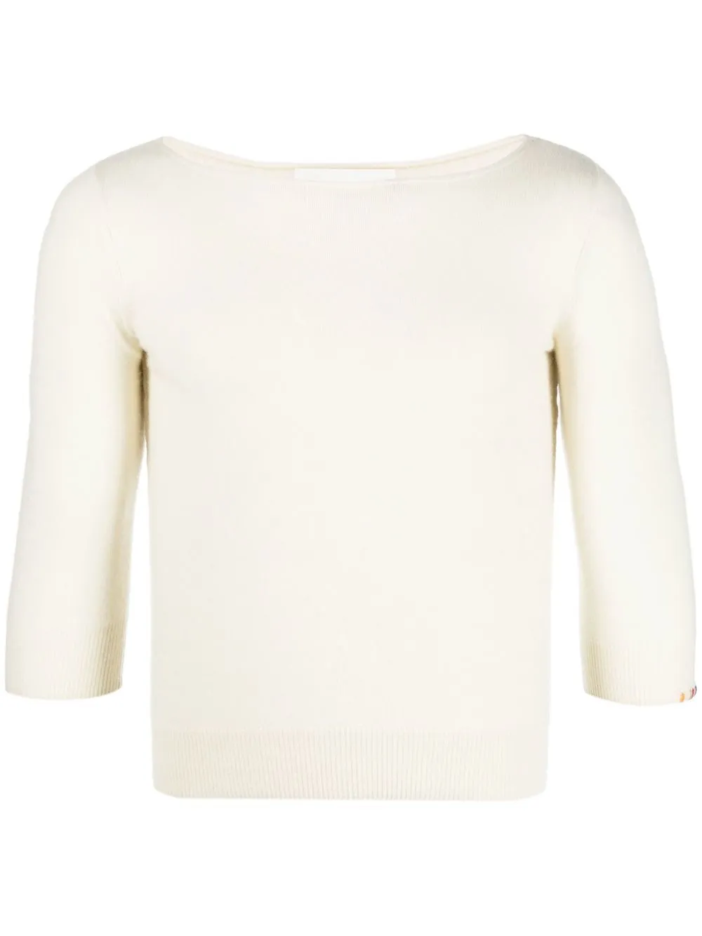 

extreme cashmere fitted cashmere jumper - White