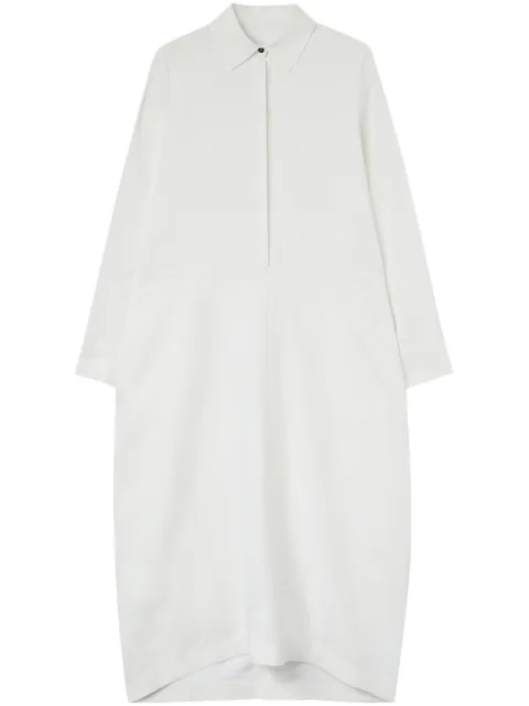 Jil Sander linen long-sleeve shirt dress