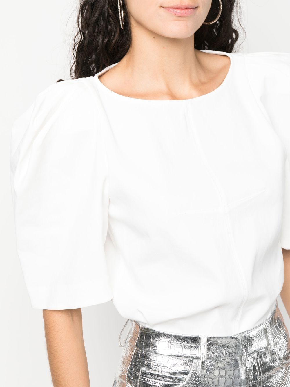 Isabel Marant Short Puff-sleeves Blouse - Farfetch