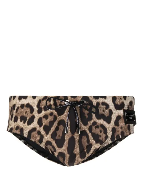 Dolce & Gabbana traje de baño con estampado de leopardo
