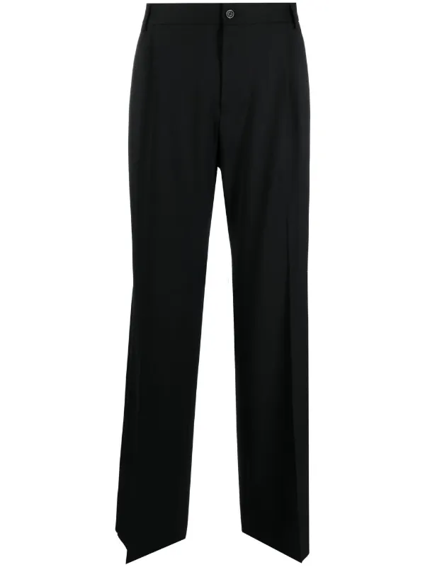 【Dolce&Gabbana】ウールストレートパンツ Dolce & Gabbana ストレートパンツ | ブラック | FARFETCH JP