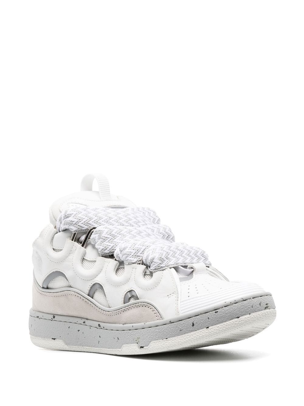 Lanvin Curb Panelled Sneakers - Farfetch