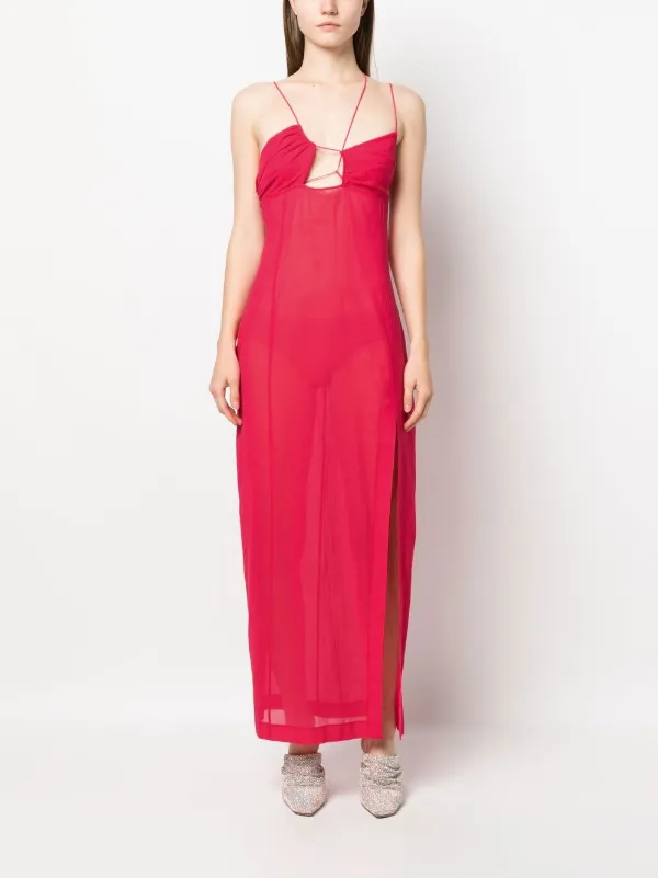 nensi dojaka pink dress DAHLIA SILK CORSET GOWN XS