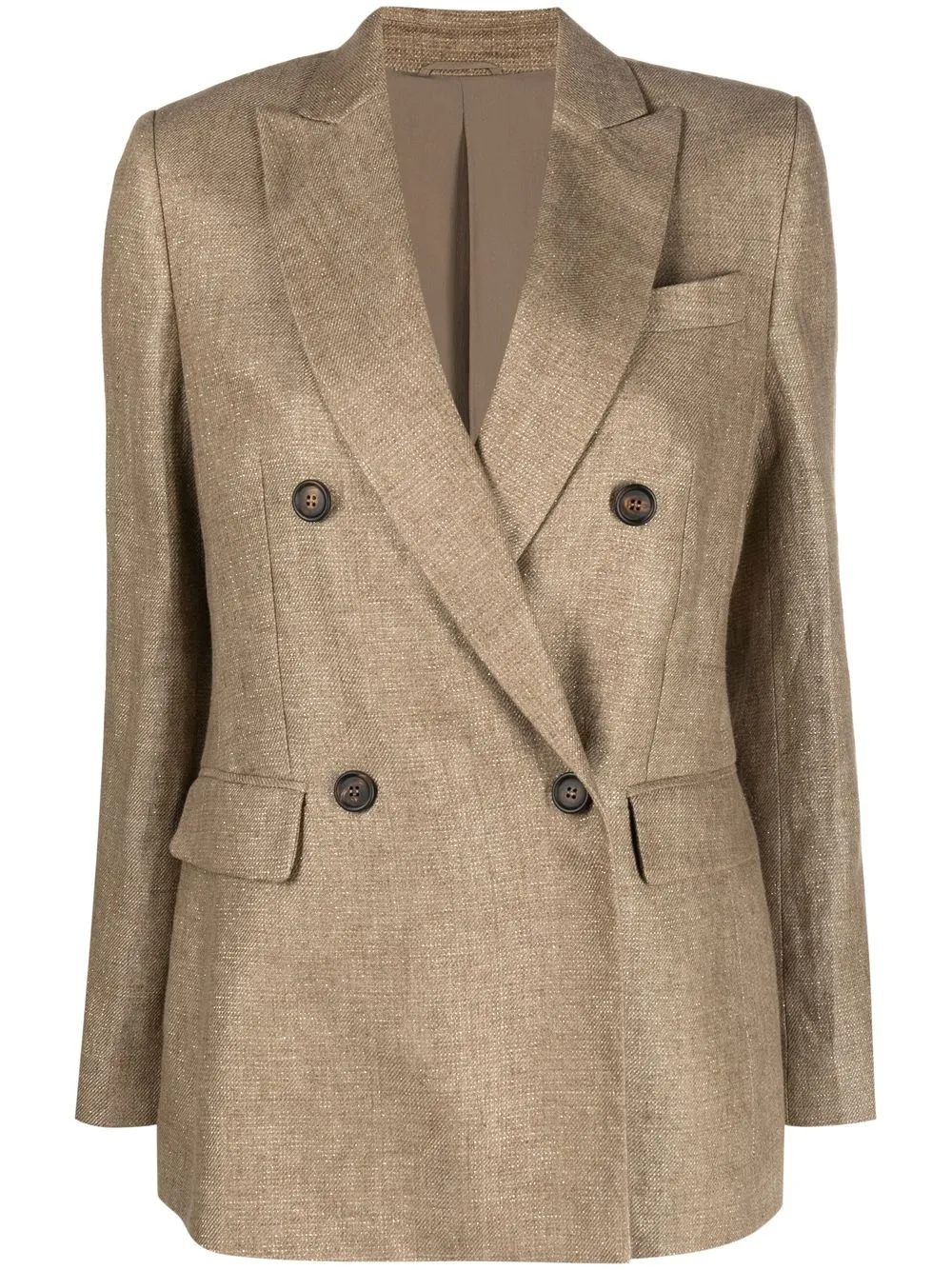 

Brunello Cucinelli double-breasted blazer - Brown