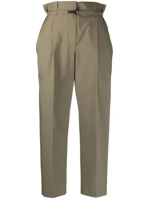 Brunello Cucinelli pantalones con cintura paperbag