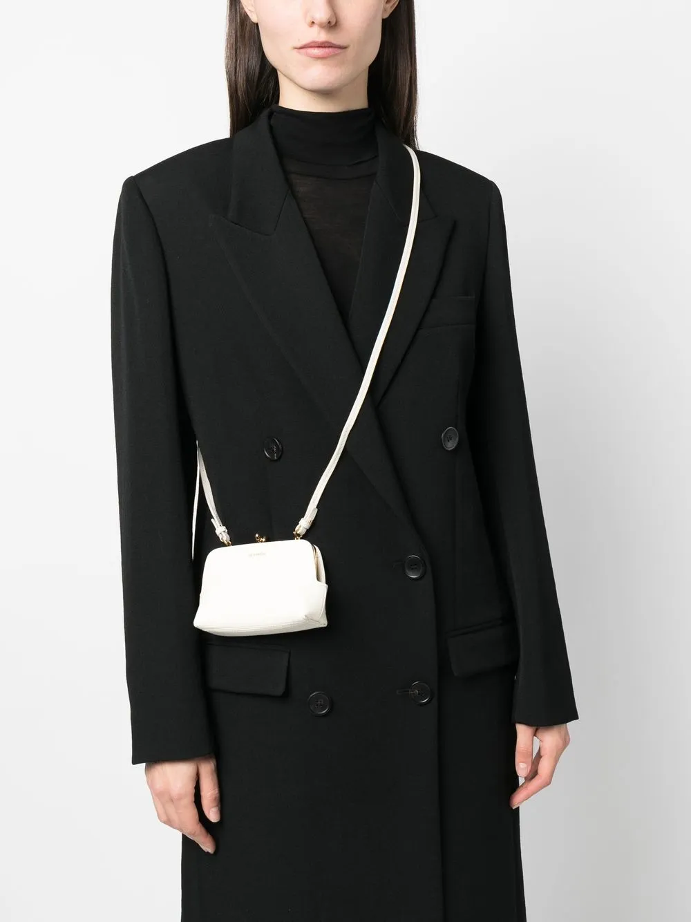 Jil Sander Goji kleine crossbodytas - Beige