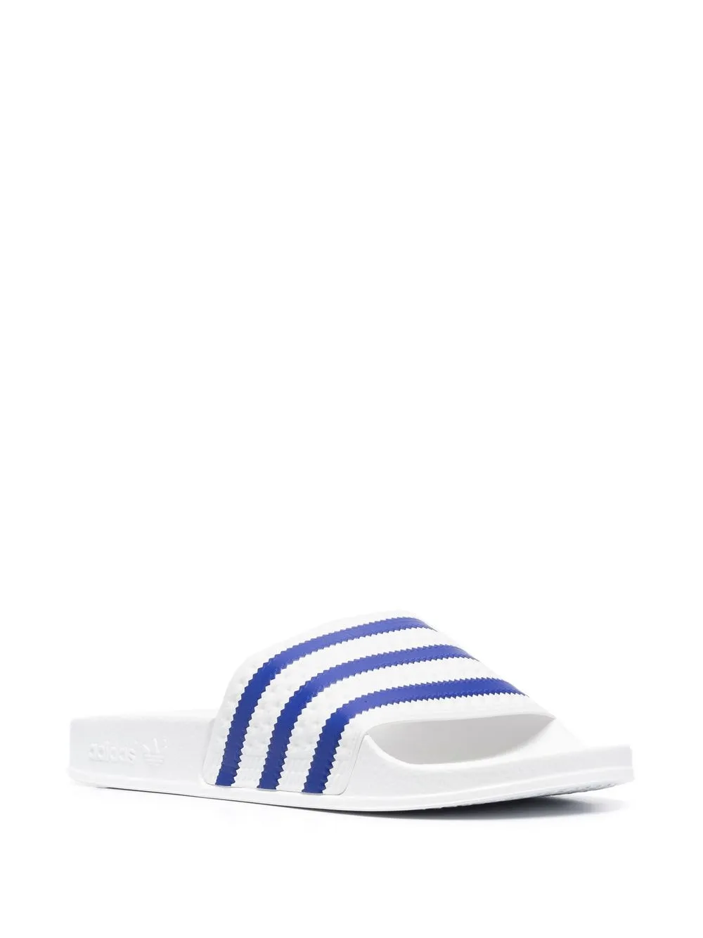 adidas Adilette gestreepte slippers - Wit