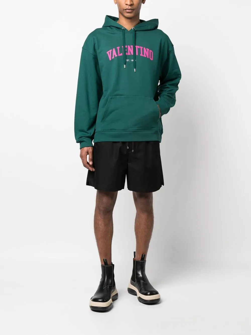 Valentino Garavani Hoodie met logoprint - Groen