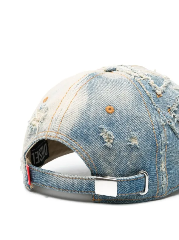 Diesel C Obi frayed detailing Denim Cap Farfetch