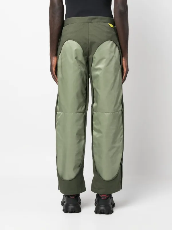 Diesel Contrast wide-leg Trousers | Green | FARFETCH