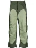 Diesel contrast wide-leg trousers - Green