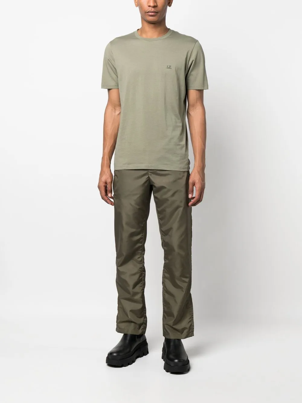 C.P. Company T-shirt met logoprint - Groen