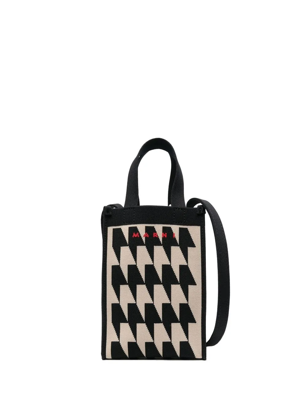 

Marni houndstooth-jacquard mini shoulder bag - Neutrals