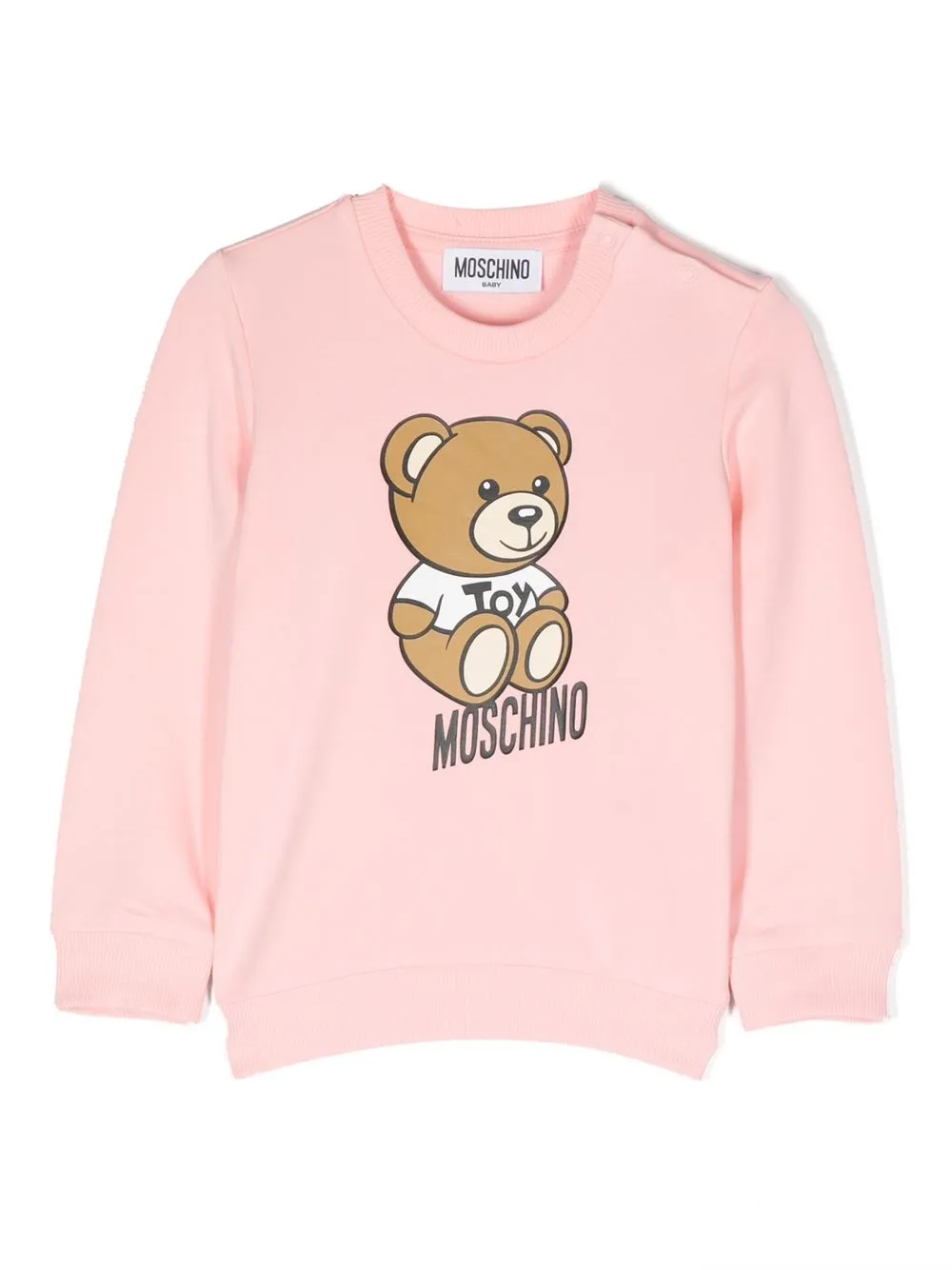 

Moschino Kids playera con motivo Teddy Bear - Rosado