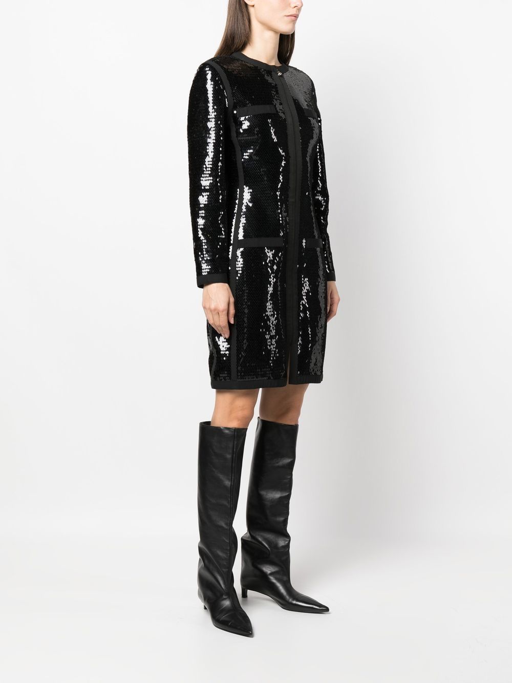 CHANEL 1990s sequin-embellished coat Women