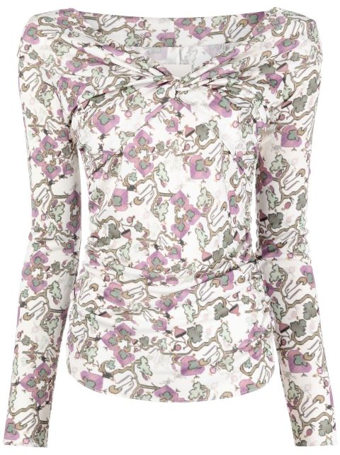 ISABEL MARANT off-shoulder floral-print top Women