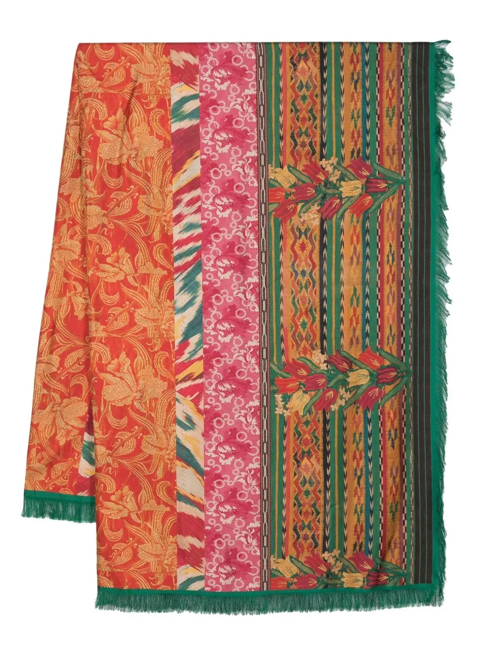 

Pierre-Louis Mascia floral-print silk scarf - Red