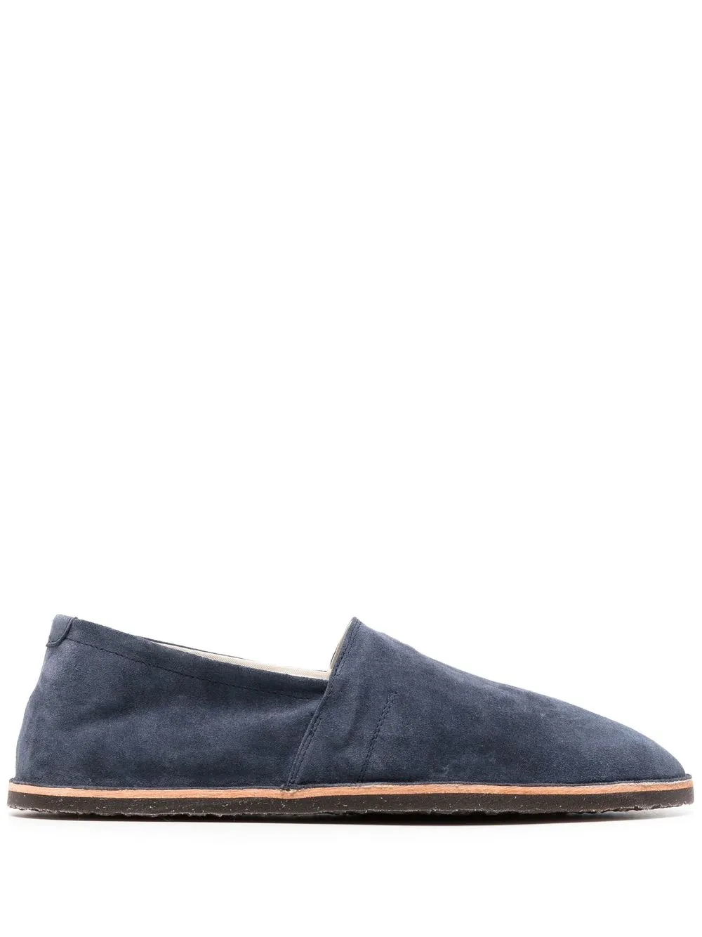 

Brunello Cucinelli tonal-stitching suede espadrilles - Blue