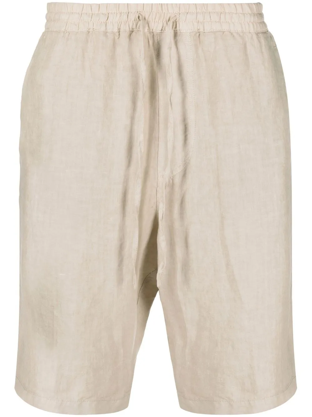 

120% Lino knee-length linen shorts - Neutrals