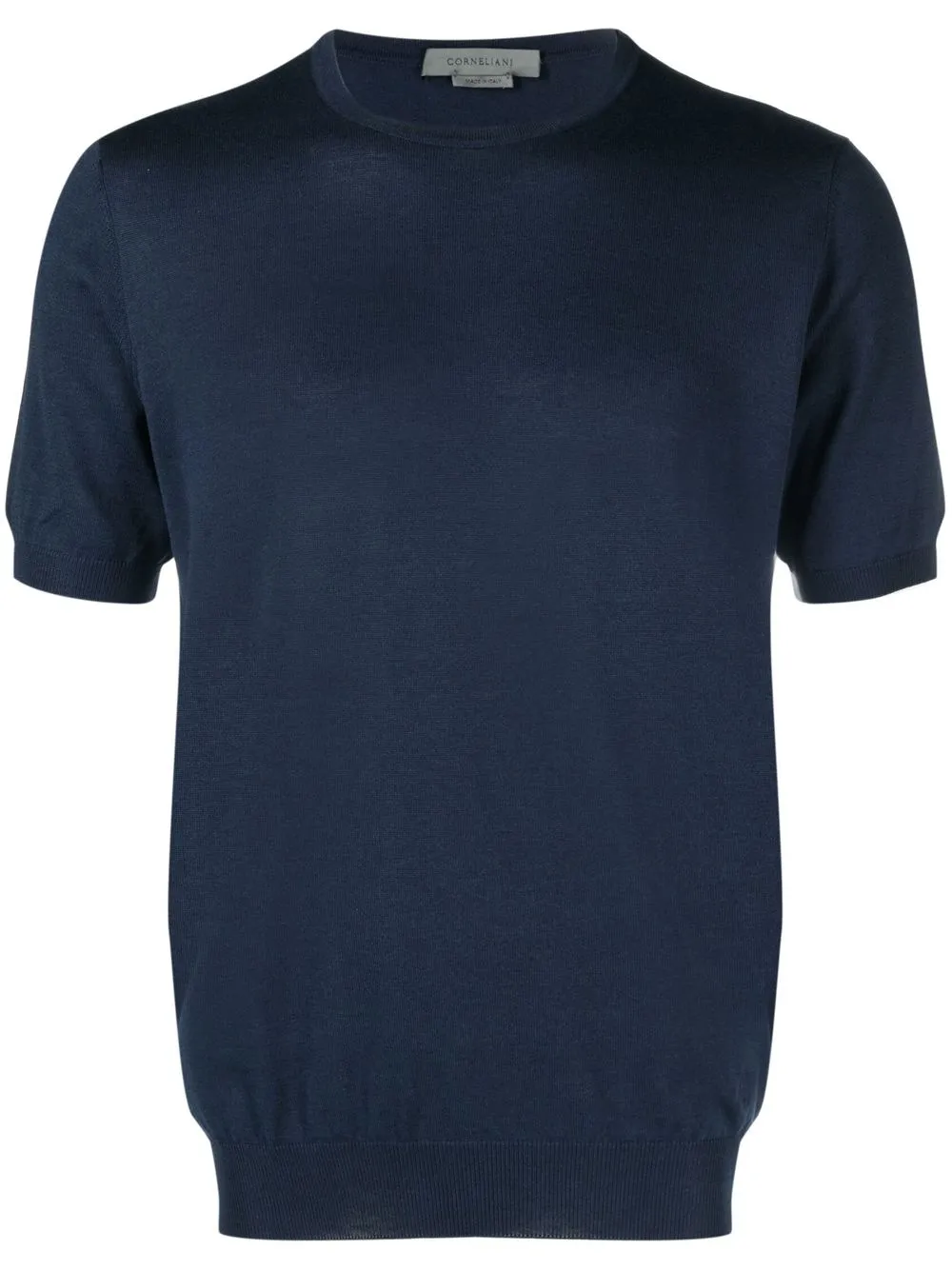 

Corneliani playera manga corta con cuello redondo - Azul