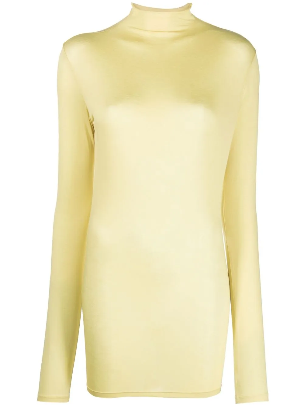 

Lemaire high-neck stretch-cotton T-shirt - Yellow